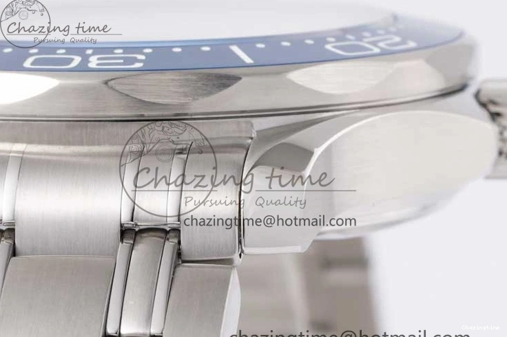 0201 Seamaster Diver 300M SS Blue Ceramic Bezel JVSF 1:1 Best Edition Blue Dial on SS Bracelet A SportInspired 7792